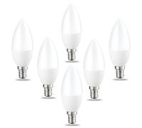 Pack De 6 Bombillas E14 LED 3W Equivalente A 30W Bajo Consumo 300 Lúmenes Sin Parpadeo No Regulable Para Iluminación Decorativa(Cool White 6500K,5W)