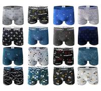 Pack de 6 Boxers de Algodón Ajustados de Diferentes Estampados Originales, Cómodos y Suaves. Colección UOMO (Talla M)
