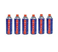 Pack De 6 Cartuchos De Gas Butsir Para Hornillos | Compatible Con Quemadores, Soplete de Cocina, Estufa De Gas Y Mas | Camping Gas Portátil | Cartuchos Para Hornillo Gas Butano