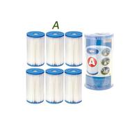 Pack de 6 cartuchos filtrantes Intex para piscinas - Tipo A - Fibras de dacrón - Fáciles de limpiar