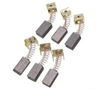 Pack de 6 cepillos de carbono para amoladoras angulares Black & Decker CD105/CD110/CD115/KG900/KG915/KG725/AST6/AST6XC/AST15/FG005 - 6,4 x 7,9 x 12,5 mm