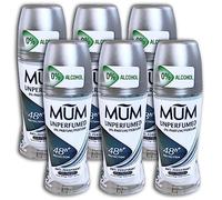 Pack de 6 desodorantes sin perfumado Mum en rollo 6 x 50 ml