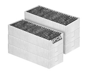 Pack de 6 filtros de carbón activado para campana extractora Siemens HZ9VRCR0 17004796 / Bosch HEZ9VRCR0 17004805 / Neff Z821VR0 17004806 / Gaggenau CA282111 / Constructa CZ9VRCR0