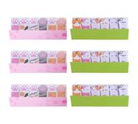 Pack De 6 Libretas De Gatos, Lindas Y Divertidas Libretas, Libretas Autoadhesivas, Aptas Para Oficina, Escuela Y Hogar