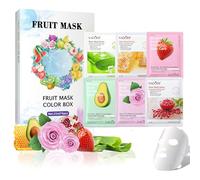 Pack de 6 Mascarilla Facial Hidratante Probuk Facial Sheet Mask, Mascarilla de Hoja Facial, Daily Care Mascarilla Facial para Todo Tipo de Pieles Hidrata, Regenera y Nutre en profundidad