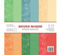 Pack de 6 papeles básicos 30,5x30,5 cm. 12"x12" - Reyes Magos