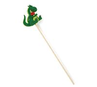Pack de 6 pics de madera 25cm. Dragón Sant Jordi en fieltro