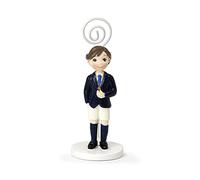 Pack de 6 portafotos Comunión niño moreno pantalón corto 11cm.