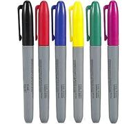 Pack de 6 Rotuladores Dermatológicos para Tatuajes, Marcadores de Piel con Punta Fina para Diseños Temporales, Dibujo Corporal y Posicionamiento de Piercings, Tinta Lavable no Tóxica