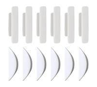 Pack De 6 Tiradores Semicirculares, Con 6 Tiradores Rectangulares, Tiradores Autoadhesivos Sin Perforar, Tiradores Auxiliares, Tiradores Multiusos, Aptos Para Puertas, Ventanas, Alacenas