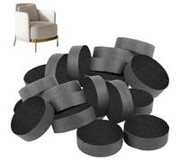 Pack de 60 patas invisibles para macetas, patas antideslizantes para exteriores con fuertes, patas redondas negras para macetas, patas para macetas de tamaño mediano, macetas grandes, habitaciones,