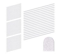 Pack de 68 Pegatinas Antideslizantes para Bañera Largas, Plástico, Transparente, 60 cm de Largo