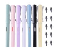 Pack de 7 Lápices Infinitos sin Afilar - Lápiz Infinito Recargable con 10 Minas Intercambiables, Ecológico para Escuela, Oficina, Niños y Adultos (Colores Retro y Pastel)