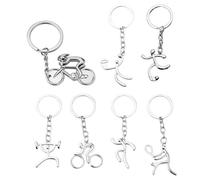 Pack de 7 Llaveros Deportivos, Llaveros de Bicicleta y Pelota, Regalos Creativos Personalizados para Amantes del Deporte