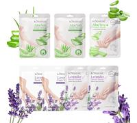 Pack de 7 mascarillas para pies, calcetines y máscaras de manos, máscara para callos pies, máscara para pies muy secos, máscara para manos muy secas, cuidado diario de los pies para hombres y mujeres