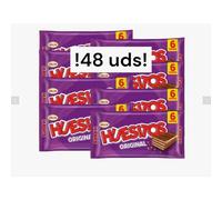 PACK DE 8 - Barritas de Barquillo con Chocolate Huesitos Valor - Total 48 Unidades
