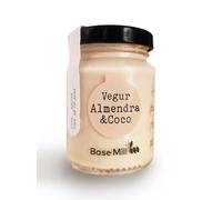 Pack de 8 Base Mill Vegur (Yogur Vegetal) de Almendra y Coco Ecológico (100g) - 100% Natural, Vegano, Sin Gluten, Sin Azúcares Añadidos, Sin Conservantes
