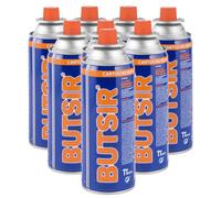 Pack de 8 Cartuchos Butano BUTSIR B-250 Compatible con Camping Gas Portátil, Hornillo y Cocina Modelo EN417 Tipo MSF_1 (227 gr)