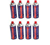 Pack de 8 cartuchos de gas Butano B-250, 227g, para Cocinas, Sopletes, etc