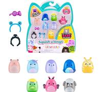 Pack de 8 Mini-Squish de Squish-a-longs (Ola 5, Estilo 1) (8) Mini-Squish de 2,5 cm (2) Accesorios (1) Accesorio de Anillo - Colecciona, intercambia y Juega