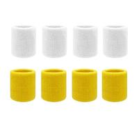 Pack De 8 Muñequeras Absorbentes De Sudor, Muñequeras Deportivas, Muñequeras Elásticas Suaves, Equipamiento Deportivo, Aptas para Correr, Tenis, Baloncesto
