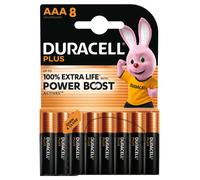 Pack de 8 pilas aaa duracell plus power boost dpblr3b8/ 1.5v/ alcalinas