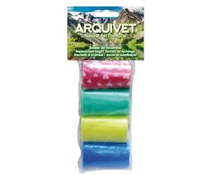 Pack de 80 bolsas de basura de recambio para excrementos color variado