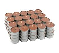 Pack de 80 Velas de Té Perfumadas, Duración de 4.5 Horas, Ideales para Aromaterapia, Decoración y Relax (Aroma de Canela en Rama)