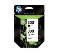Pack de ahorro de 2 cartuchos de tinta Original HP 300 Negro, Tricolor para HP DeskJet, HP Photosmart, HP ENVY