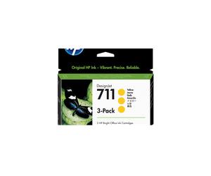 Pack de ahorro de 3 cartuchos de tinta DesignJet HP 711 amarillo de 29 ml