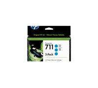 Pack de ahorro de 3 cartuchos de tinta DesignJet HP 711 cian de 29 ml