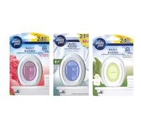 Pack de Ambipur Ambientador Casa para Baño (3x45 dias,6 x 45 dias) Fragancia de Flores Elegantes, Hierba Fresca y Aroma a Limpio