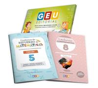 Pack de Apoyo Esencial para Refuerzo Escolar - 2º Primaria - Lecturas Comprensivas 8 + Matemáticas Comprensivas Cálculo 5 | Editorial GEU