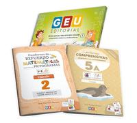 Pack de Apoyo Esencial para Refuerzo Escolar con Pictogramas - 1º Primaria - Lecturas Comprensivas 5A + Matemáticas Comprensivas 2 | Editorial GEU
