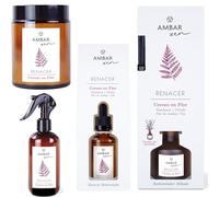 Pack de Aromatización Cerezo en flor Frambuesa, Ciruela, Flor de Azahar y Uva- Spray 225ml,Esencia Humidificador 50ml y Mikado 40ml +vela aromatica Fragancia para el Hogar Aromaterapia
