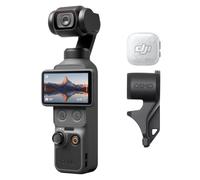 Pack de Audio DJI Osmo Pocket 4 con transmisor Mic Mini 2S | 1″ CMOS y 4K/240 fps, estabilización de 3 ejes, zoom 2× sin pérdidas, almacenamiento interno de 107 GB