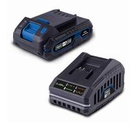 Pack de bateras 2Ah + cargador 2.4A - SCHEPPACH - 20V IXES - SBSK2.0 - Batera y cargador universal para toda la gama IXES 20V