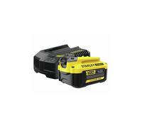 Pack de batería 18V 4 Ah + cargador 2A - STANLEY FATMAX - Compatible con la gama STANLEY FATMAX V20 - SFMCB14M1-QW