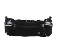 Pack de Botella de Agua multifunción, cinturón de hidratación Deportiva con Bolsillo de la Cremallera, Seguridad Nocturna Reflectante, Nylon, Banda de Goma telescópica para