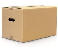 Pack de Cajas de Cartón Mudanza y Almacenaje. Cartón Reforzado Súper Resistente Ideal para Transporte (50x30x30cm 10 unidades)