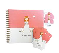 Pack de Comunión Niña Susiko, 20 recordatorios + 1 álbum + 10 pegatinas redondas para regalos, Calidad premium y diseño entrañable (SSKPACKCOMUNION)