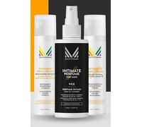 Pack de crema íntima genital masculina revitalizante, íntima para hombre con acción aclarante y pefume genital con acción desodorante