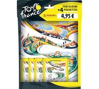 Pack de démarrage - PANINI - Collection officielle Tour de France 2024 - Contient l'album + 4 pochettes de 5 stickers