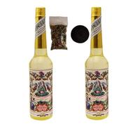 Pack de Dos Aguas Floridas mas Muestra de Incienso en Grano Especial DoraZen y Pastilla de carbón (Florida 270 ml + Florida 270 ml)