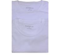 Pack de dos camisetas con el cuello redondo, unisex, 2816/12/68, de Marvelis Weiß X4L EU