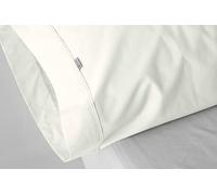 Pack de Dos Fundas de Almohada de satén de 300 Hilos. 45x80 cm Color Natural