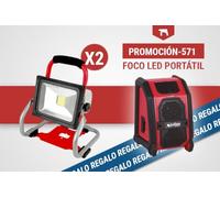 PACK DE FOCO LED PORTÁTIL (2 UDS.) Y ALTAVOZ BLUETOOTH