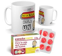 Pack de Futbol para Niños | Taza + Caramelos Ser de la Roja Mola un Huevo | Idea de Taza Divertida | Perfecta de Regalo de Cumpleaños | Vamos España | Hinchas de la Roja | Regalo MUNDIAL