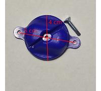 Pack de Ganchos universales antilesión sujeta Redes para porterías de fútbol y Balonmano Color Azul de Nylon inyectado con Tornillo autotaladrante Incluido (25)