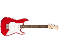 Fender Squier Mini Stratocaster, Guitarra Eléctrica, Dakota Red, Guitarra Ideal para Principiantes, Incluye cursos virtuales gratuitos en Fender Play